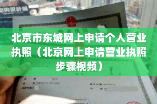 北京市东城网上申请个人营业执照（北京网上申请营业执照步骤视频）