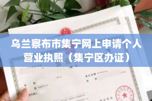 乌兰察布市集宁网上申请个人营业执照（集宁区办证）