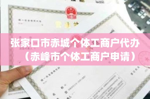 张家口市赤城个体工商户代办（赤峰市个体工商户申请）