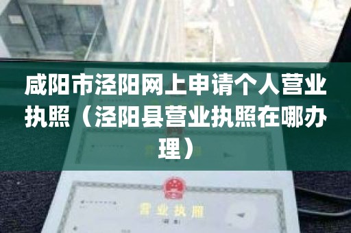 咸阳市泾阳网上申请个人营业执照（泾阳县营业执照在哪办理）