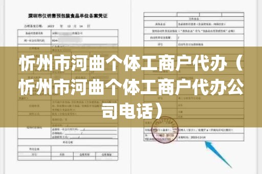 忻州市河曲个体工商户代办（忻州市河曲个体工商户代办公司电话）