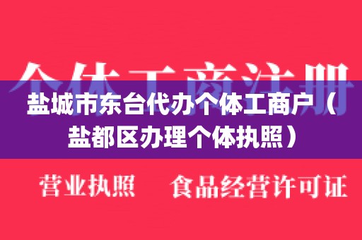 盐城市东台代办个体工商户（盐都区办理个体执照）