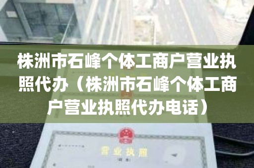 株洲市石峰个体工商户营业执照代办（株洲市石峰个体工商户营业执照代办电话）