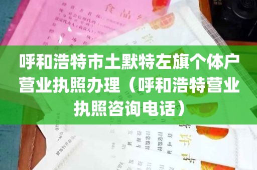 呼和浩特市土默特左旗个体户营业执照办理（呼和浩特营业执照咨询电话）