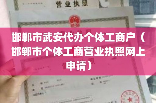 邯郸市武安代办个体工商户（邯郸市个体工商营业执照网上申请）