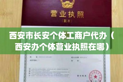 西安市长安个体工商户代办（西安办个体营业执照在哪）