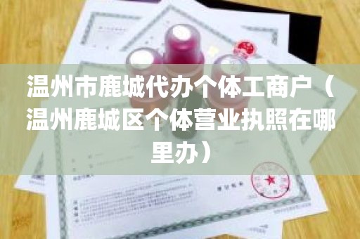温州市鹿城代办个体工商户（温州鹿城区个体营业执照在哪里办）