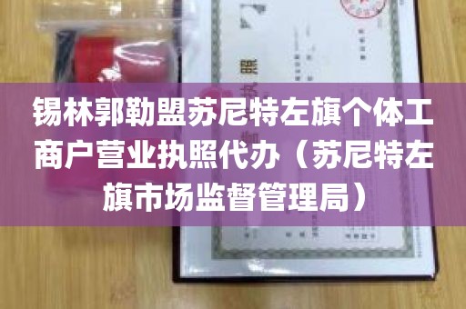 锡林郭勒盟苏尼特左旗个体工商户营业执照代办（苏尼特左旗市场监督管理局）