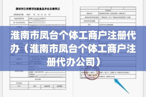 淮南市凤台个体工商户注册代办（淮南市凤台个体工商户注册代办公司）