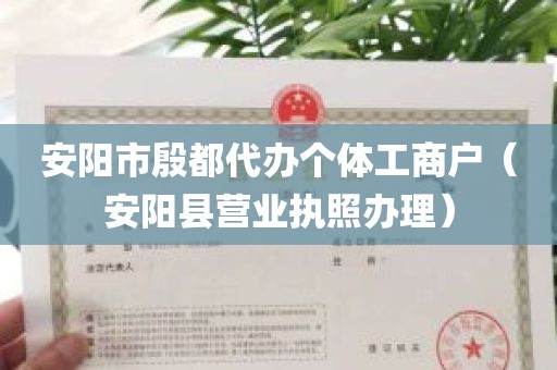 安阳市殷都代办个体工商户（安阳县营业执照办理）