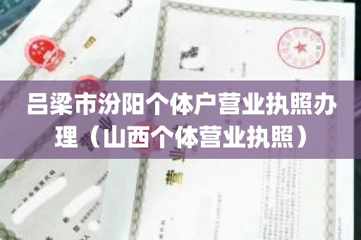 吕梁市汾阳个体户营业执照办理（山西个体营业执照）