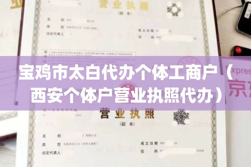 宝鸡市太白代办个体工商户（西安个体户营业执照代办）