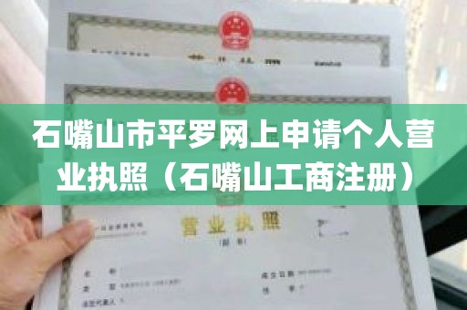 石嘴山市平罗网上申请个人营业执照（石嘴山工商注册）