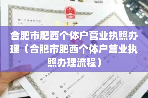 合肥市肥西个体户营业执照办理（合肥市肥西个体户营业执照办理流程）