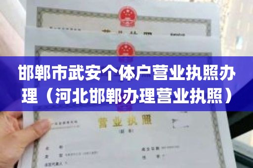 邯郸市武安个体户营业执照办理（河北邯郸办理营业执照）