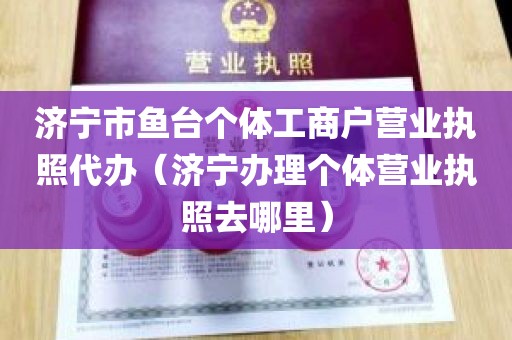 济宁市鱼台个体工商户营业执照代办（济宁办理个体营业执照去哪里）