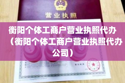 衡阳个体工商户营业执照代办（衡阳个体工商户营业执照代办公司）