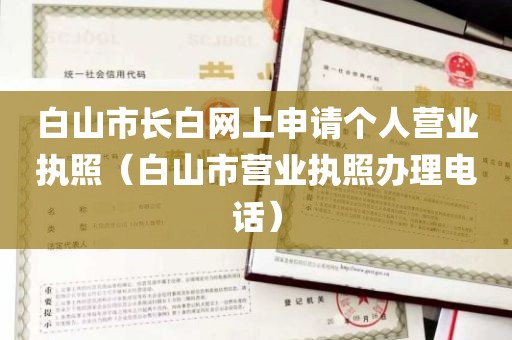 白山市长白网上申请个人营业执照（白山市营业执照办理电话）