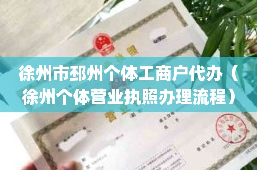 徐州市邳州个体工商户代办（徐州个体营业执照办理流程）
