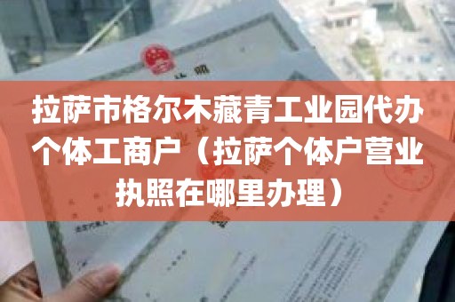 拉萨市格尔木藏青工业园代办个体工商户（拉萨个体户营业执照在哪里办理）