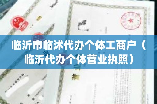 临沂市临沭代办个体工商户（临沂代办个体营业执照）