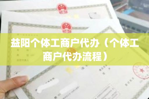 益阳个体工商户代办（个体工商户代办流程）