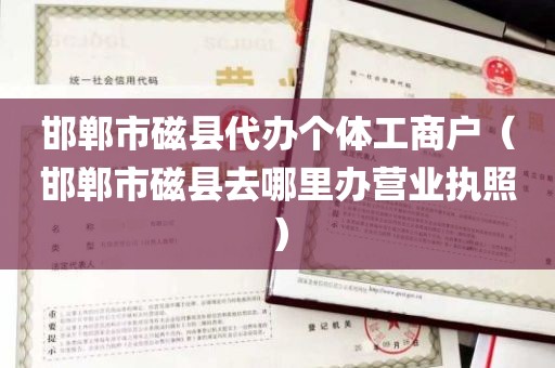邯郸市磁县代办个体工商户（邯郸市磁县去哪里办营业执照）