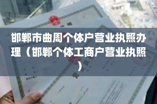邯郸市曲周个体户营业执照办理（邯郸个体工商户营业执照）