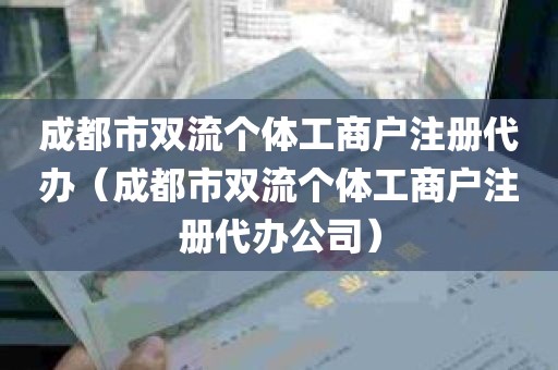 成都市双流个体工商户注册代办（成都市双流个体工商户注册代办公司）