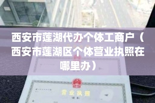 西安市莲湖代办个体工商户（西安市莲湖区个体营业执照在哪里办）