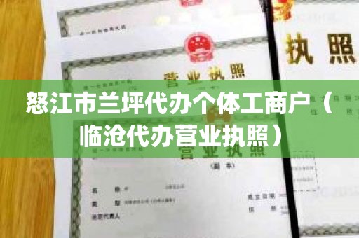 怒江市兰坪代办个体工商户（临沧代办营业执照）