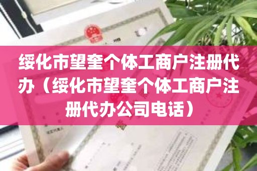 绥化市望奎个体工商户注册代办（绥化市望奎个体工商户注册代办公司电话）
