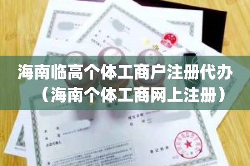 海南临高个体工商户注册代办（海南个体工商网上注册）