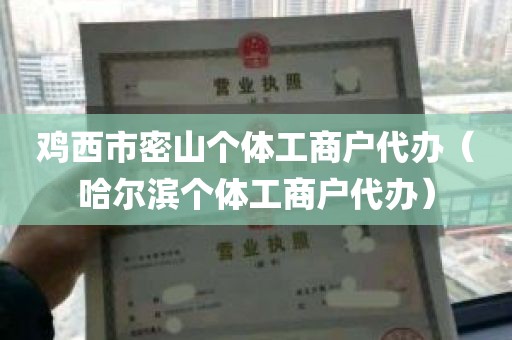 鸡西市密山个体工商户代办（哈尔滨个体工商户代办）