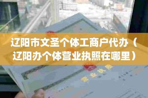 辽阳市文圣个体工商户代办（辽阳办个体营业执照在哪里）
