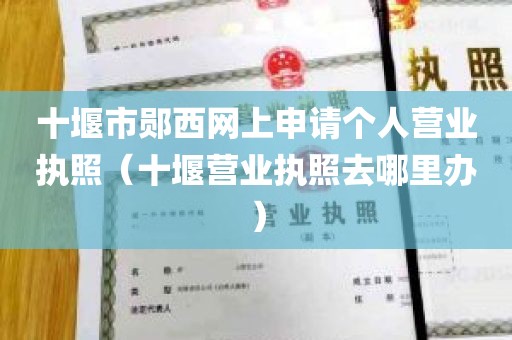 十堰市郧西网上申请个人营业执照（十堰营业执照去哪里办）