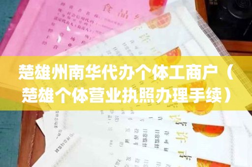楚雄州南华代办个体工商户（楚雄个体营业执照办理手续）