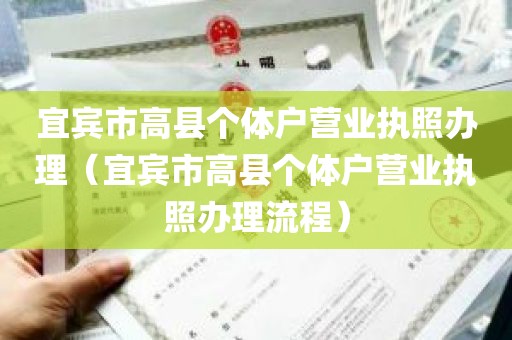 宜宾市高县个体户营业执照办理（宜宾市高县个体户营业执照办理流程）