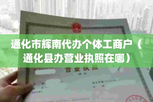 通化市辉南代办个体工商户（通化县办营业执照在哪）