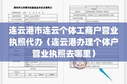 连云港市连云个体工商户营业执照代办（连云港办理个体户营业执照去哪里）