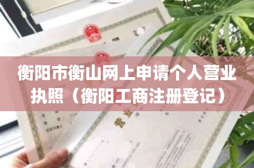 衡阳市衡山网上申请个人营业执照（衡阳工商注册登记）