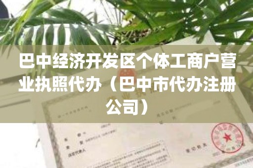 巴中经济开发区个体工商户营业执照代办（巴中市代办注册公司）