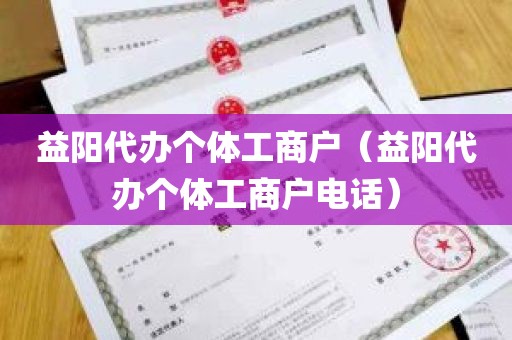 益阳代办个体工商户（益阳代办个体工商户电话）