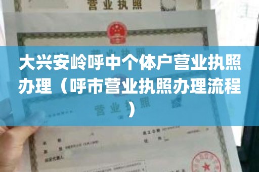 大兴安岭呼中个体户营业执照办理（呼市营业执照办理流程）