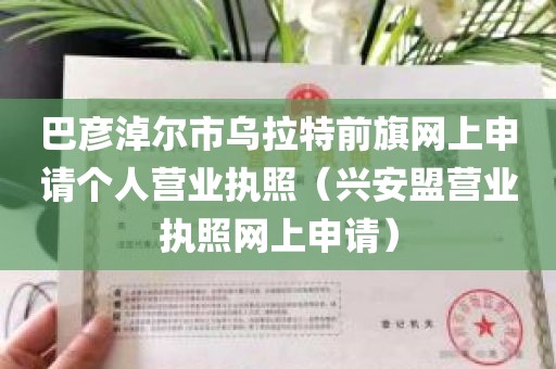 巴彦淖尔市乌拉特前旗网上申请个人营业执照（兴安盟营业执照网上申请）