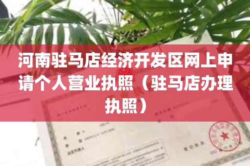河南驻马店经济开发区网上申请个人营业执照（驻马店办理执照）