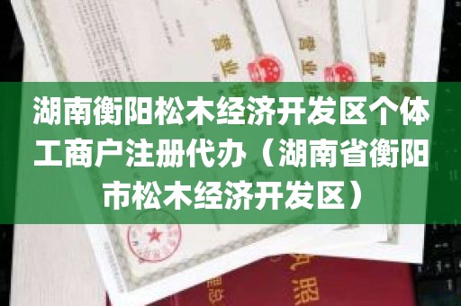 湖南衡阳松木经济开发区个体工商户注册代办（湖南省衡阳市松木经济开发区）