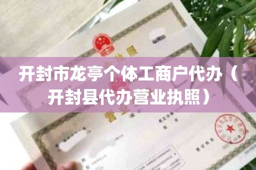 开封市龙亭个体工商户代办（开封县代办营业执照）