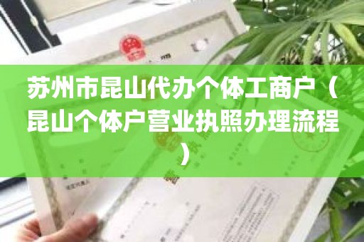 苏州市昆山代办个体工商户（昆山个体户营业执照办理流程）