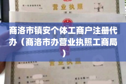 商洛市镇安个体工商户注册代办（商洛市办营业执照工商局）